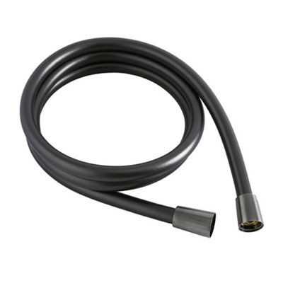 Homestylestore Gunmetal Grey Smooth Shower Hose 1.75M from B&Q