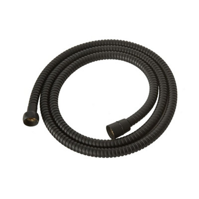 Homestylestore Black Brass Shower Hose 1.75M from B&Q