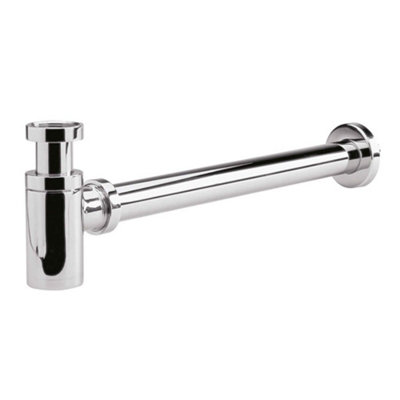 B&Q -  Chrome Minimalist Basin Bottle Trap For Wall Hung Basin