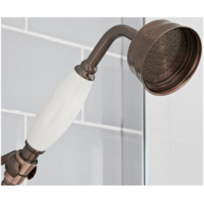 Homestylestore Oil Rubbed Bronze Telephone Style Hand Shower from B&Q