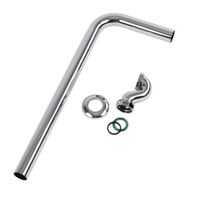 Homestylestore Chrome Shallow Seal Bath Trap And Outlet Pipe from B&Q