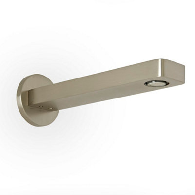 Homestylestore Brushed Nickel Wall Mounted Bath Basin Spout from B&Q