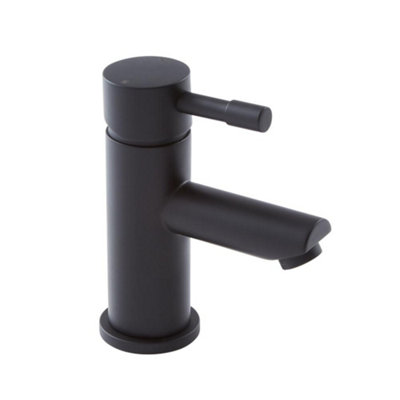 Homestylestore Black Mono Basin Mixer Tap With Lever Handle from B&Q