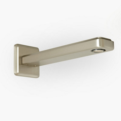 Homestylestore Brushed Nickel Wall Mounted Bath Bathroom Basin Spout from B&Q