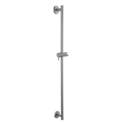 Homestylestore Brushed Nickel Shower Riser Rail from B&Q