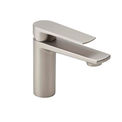 Homestylestore Brushed Nickel Single Lever Mono Bathroom Basin Mixer Tap from B&Q