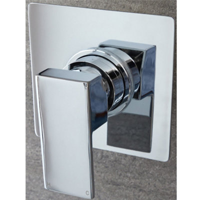 Homestylestore Chrome 1 Outlet Manual Mixer Shower Valve from B&Q
