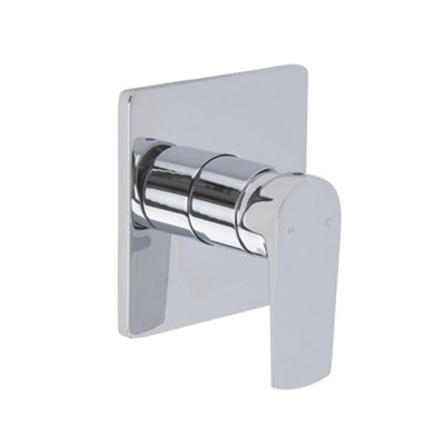 Homestylestore Chrome 1 Outlet Manual Shower Mixer Valve from B&Q