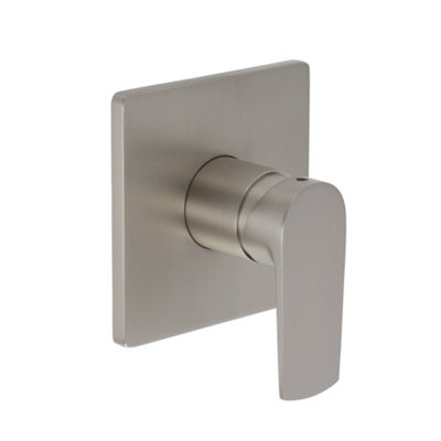 Homestylestore Brushed Nickel 1 Outlet Manual Shower Mixer Valve from B&Q