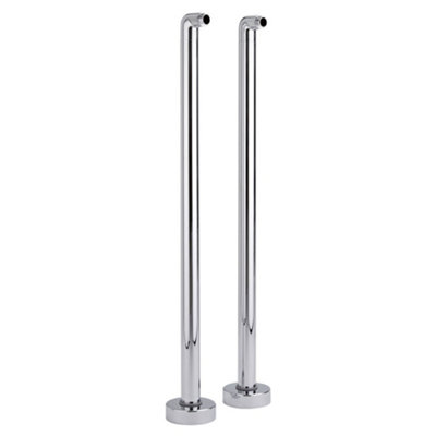 B&Q -  Chrome Freestanding Bath Standpipes For Bath Shower Mixer Or Bath Filler Taps