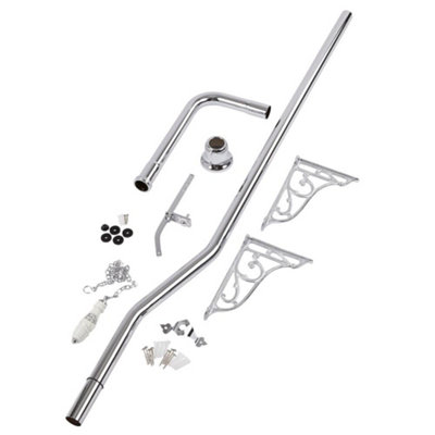 Homestylestore Chrome High Level Cistern Toilet Wc Flush Pipe Kit from B&Q