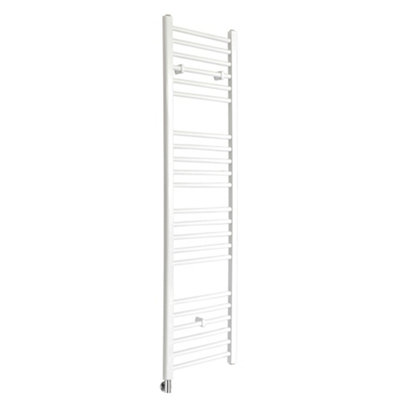 Homestylestore White Straight Ladder Electric Heated Towel Rail 1600 X 400mm from B&Q