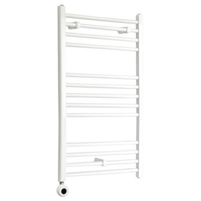 Homestylestore White Straight Ladder Wifi Electric Heated Towel Rail 1000 X 500mm from B&Q