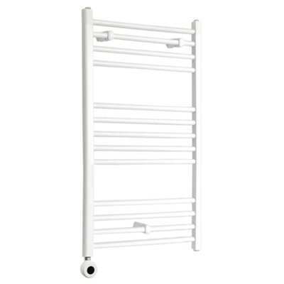 Homestylestore White Straight Ladder Wifi Electric Heated Towel Rail 1000 X 600mm from B&Q