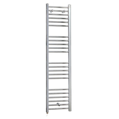 Homestylestore Chrome Straight Ladder Electric Heated Towel Rail 1600 X 400mm from B&Q