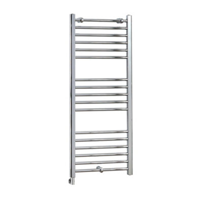 Homestylestore Chrome Curved Ladder Electric Heated Towel Rail And Cable Cover 1200 X 500mm from B&Q