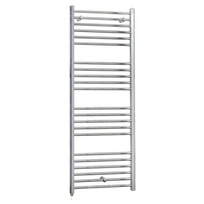 Homestylestore Chrome Straight Ladder Electric Heated Towel Rail 1600 X 600mm from B&Q