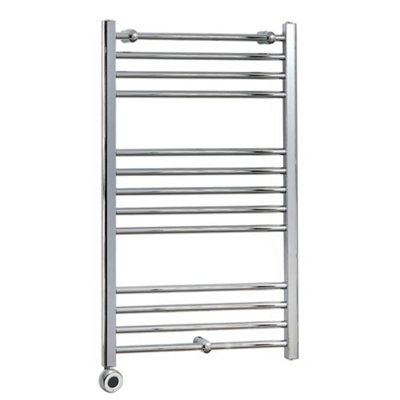 Homestylestore Chrome Curved Ladder Wifi Electric Heated Towel Rail 1000 X 600mm from B&Q
