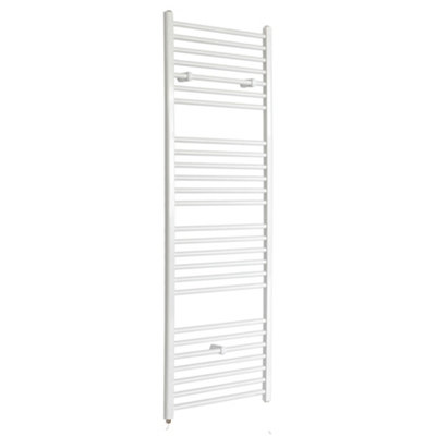 Homestylestore White Straight Ladder Electric Heated Towel Rail 1800 X 500mm from B&Q