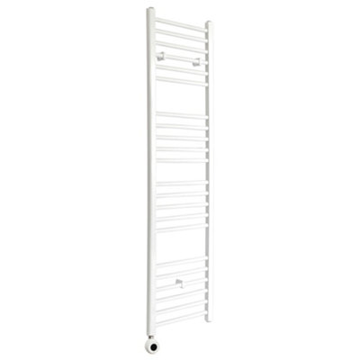 Homestylestore White Straight Ladder Wifi Electric Heated Towel Rail 1600 X 400mm from B&Q