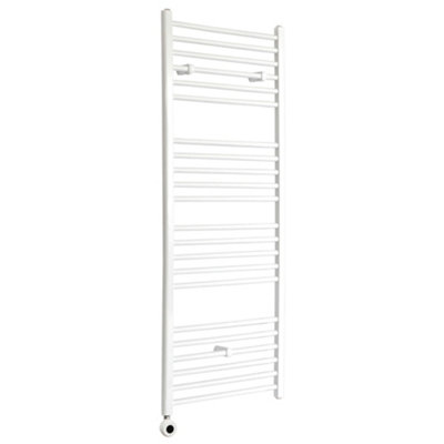 Homestylestore White Straight Ladder Wifi Electric Heated Towel Rail 1600 X 600mm from B&Q
