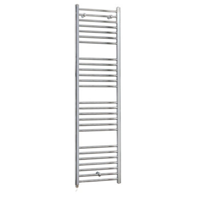Homestylestore Chrome Straight Ladder Electric Heated Towel Rail 1800 X 500mm from B&Q