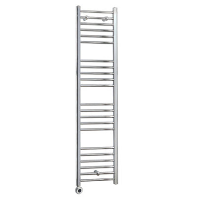 Homestylestore Chrome Straight Ladder Wifi Electric Heated Towel Rail 1600 X 400mm from B&Q