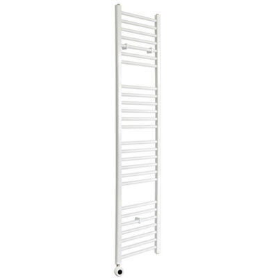 Homestylestore White Straight Ladder Wifi Electric Heated Towel Rail 1800 X 400mm from B&Q