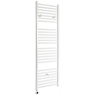 Homestylestore White Straight Ladder Wifi Electric Heated Towel Rail 1800 X 500mm from B&Q