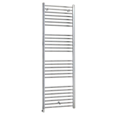 Homestylestore Chrome Curved Ladder Electric Heated Towel Rail And Cable Cover 1800 X 600mm from B&Q