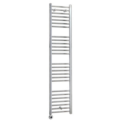 Homestylestore Chrome Straight Ladder Wifi Electric Heated Towel Rail 1800 X 400mm from B&Q