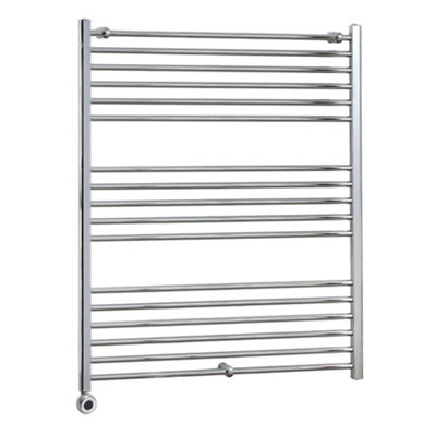 Homestylestore Chrome Straight Ladder Wifi Electric Heated Towel Rail 1200 X 1000mm from B&Q