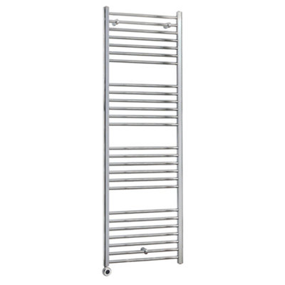 Homestylestore Chrome Curved Ladder Wifi Electric Heated Towel Rail 1800 X 600mm from B&Q