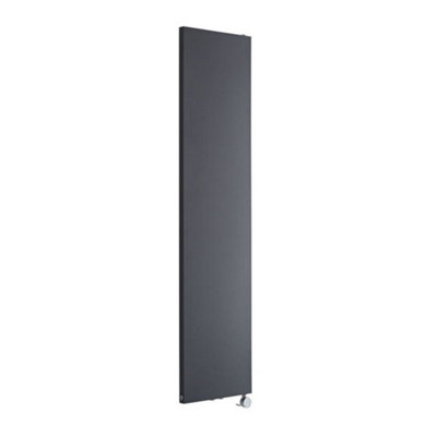 Homestylestore Anthracite Flat Panel Electric Vertical Designer Radiator 1800 X 400mm from B&Q