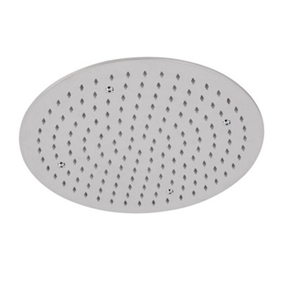 Homestylestore Chrome 400mm Round Recessed Shower Head from B&Q