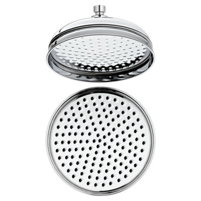 Homestylestore Chrome 205mm Round Shower Head from B&Q
