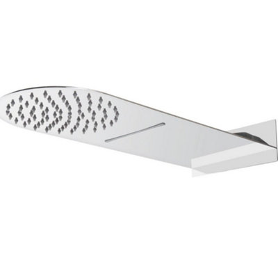 Homestylestore Chrome 200 X 500mm Waterblade Shower Head from B&Q