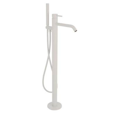 Homestylestore Chalk Freestanding Bath Shower Mixer Tap Hand Shower Handset Kit from B&Q
