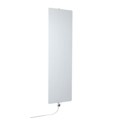 Homestylestore White Single Flat Panel Wifi Electric Vertical Designer Radiator With Uk Plug 1800 X 500mm from B&Q