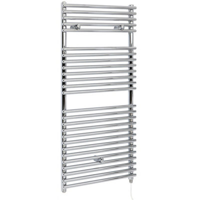 Homestylestore Chrome Bar On Bar Heated Towel Rail Radiator 1190 X 450mm from B&Q