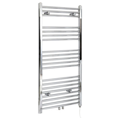 Homestylestore Chrome Heated Towel Rail 1188 X 500mm from B&Q