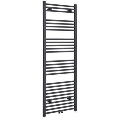 Homestylestore Anthracite Heated Towel Rail 1600 X 500mm from B&Q