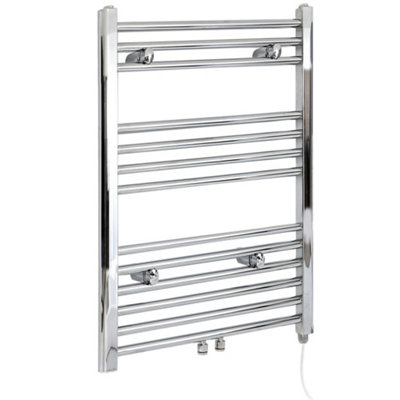 Homestylestore Chrome Heated Towel Rail 803 X 500mm from B&Q