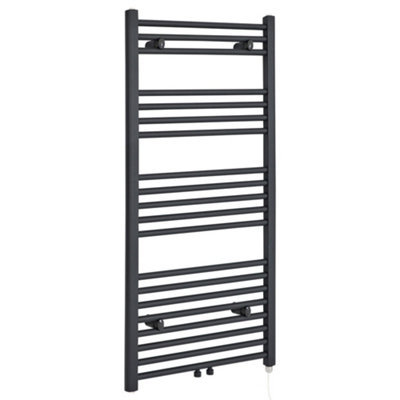 Homestylestore Anthracite Heated Towel Rail Radiator 1188 X 600mm from B&Q