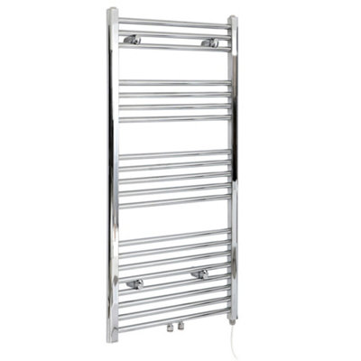 Homestylestore Chrome Heated Towel Rail Radiator 1188 X 600mm from B&Q