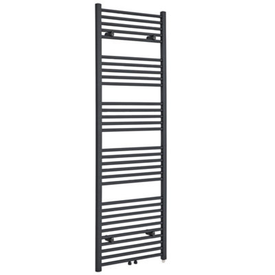 Homestylestore Anthracite Heated Towel Rail 1785 X 600mm from B&Q