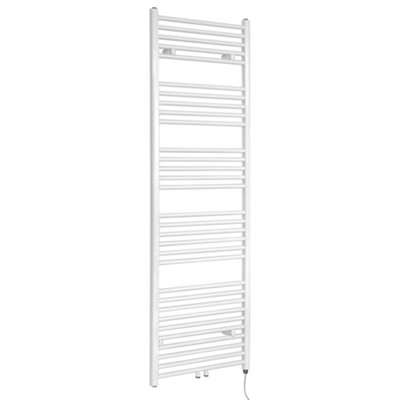 Homestylestore White Heated Towel Rail 1785 X 600mm from B&Q
