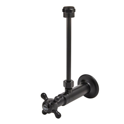 Homestylestore Black Toilet Cistern Shut Off Valve from B&Q