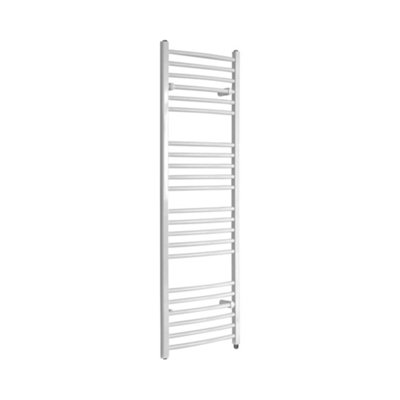 Homestylestore White Curved Bar Heated Towel Rail 1600 X 500mm from B&Q
