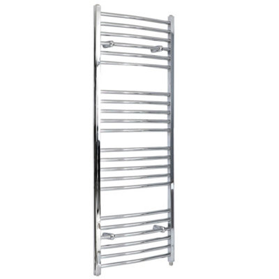Homestylestore Chrome Curved Bar Heated Towel Rail Radiator 1600 X 600mm from B&Q